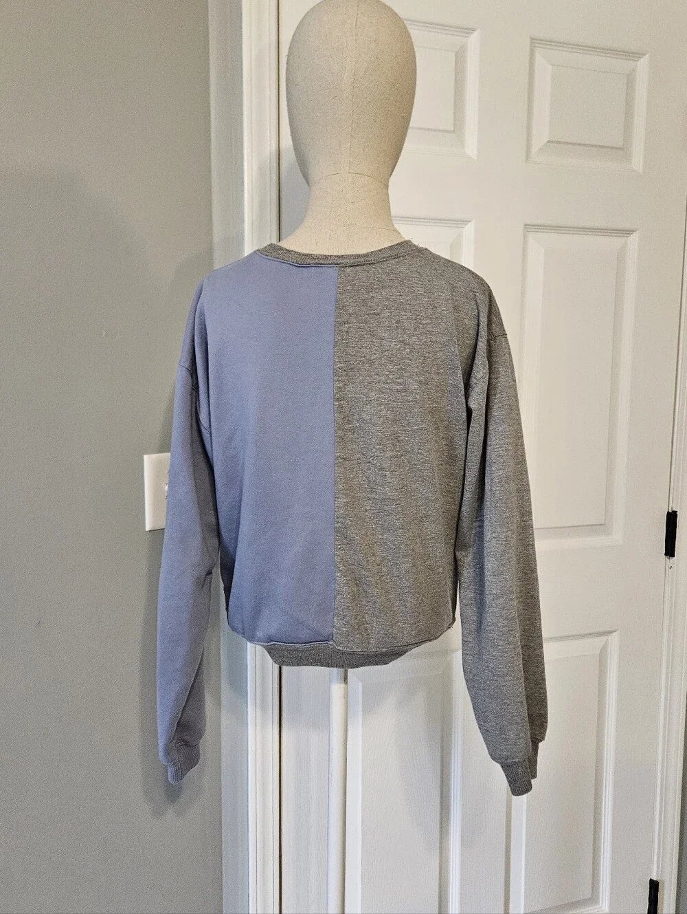 Disney Eeyore Gray and Blue Crewneck Sweatshirt